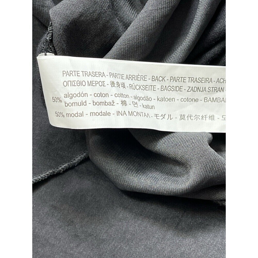 ZARA SLIP RUFFLE EFFECT SEXY MINI DRESS MED COMFY SOFT DARK GRAY FAIRY GRUNGE - Picture 9 of 12